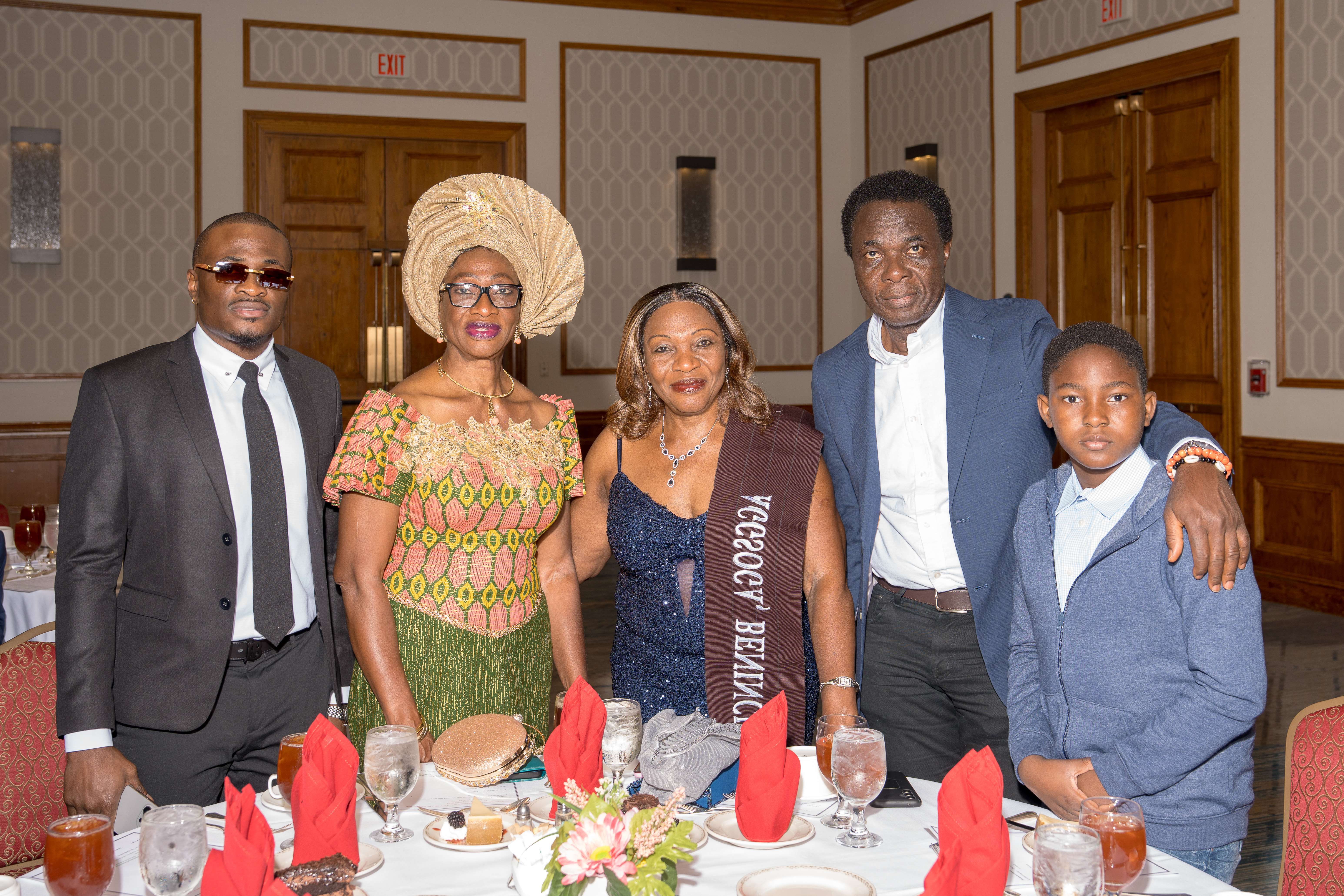 Group portrait of guests at a corporate and nonprofit gala
